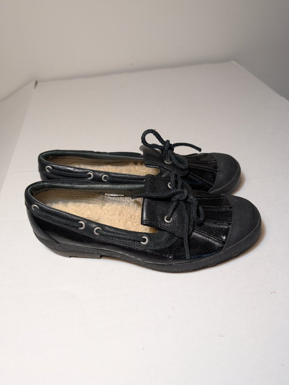 UGG Ashdale Waterproof Shearling Lined Duck Slip On Shoes Sz 9 Black